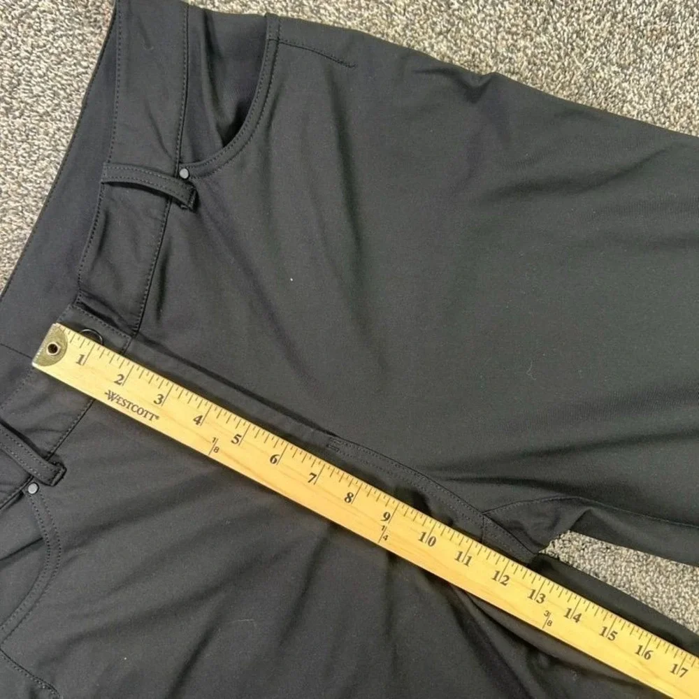 Lululemon City Sleek Womens 31‎ Black 5 Pocket Wide-Leg High Rise 7/8 Length